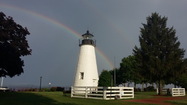 Concord Point MD 2016 double rainbow by Bethany Baker