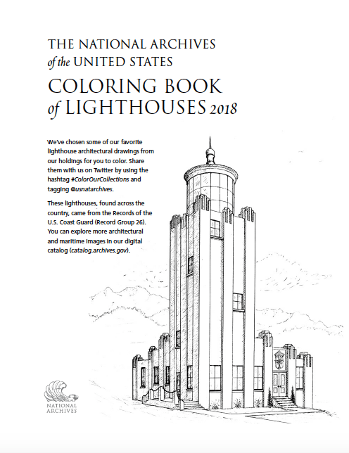 Lighthouse Coloring Book Cover